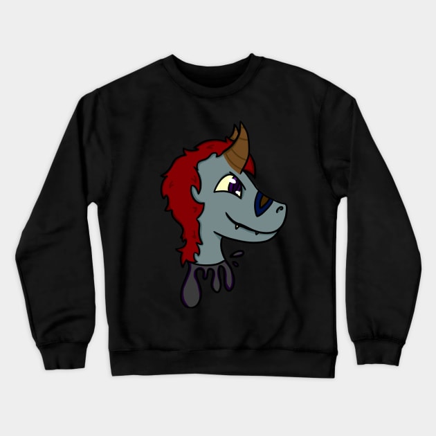 Goo Raptor Crewneck Sweatshirt by MizTheCat